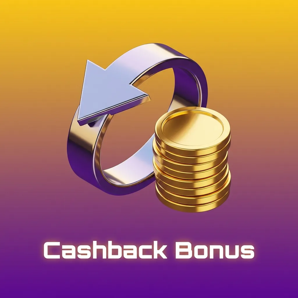 Illustration of Crazy Time cashback bonus showing a percentage of net losses refunded to a player over time
