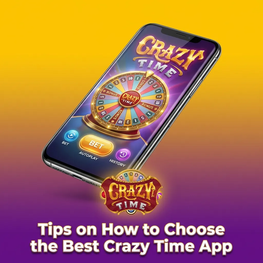 Smartphone screen showing Crazy Time casino app comparison checklist tailored for Indian players