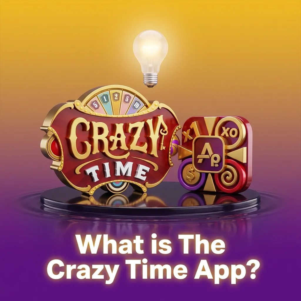 Illustration of a mobile casino app screen showing Crazy Time live game with host, betting board, and payment icons like UPI and PayTM