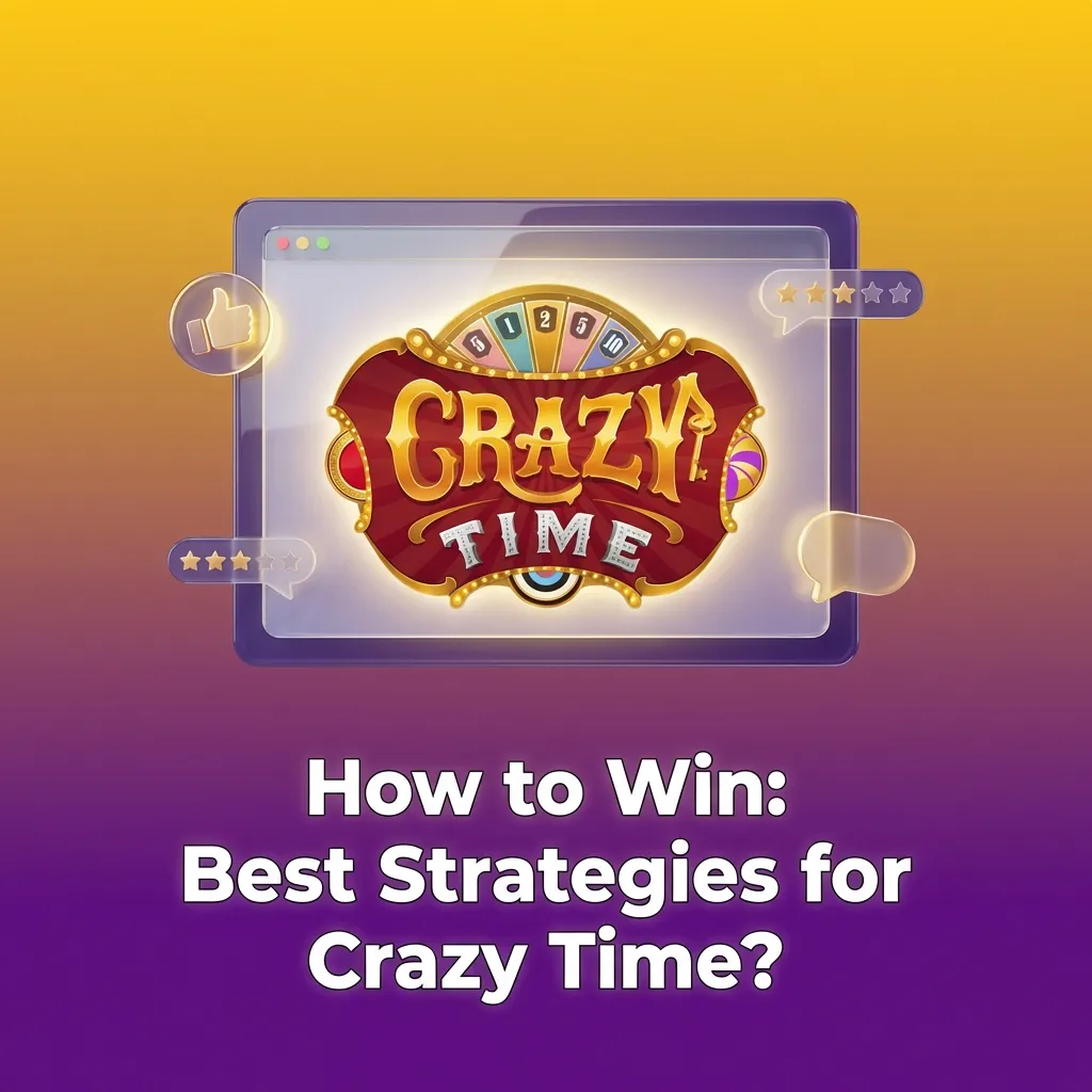 Illustration of Crazy Time wheel with highlighted segments and text tips on bankroll control and betting strategies