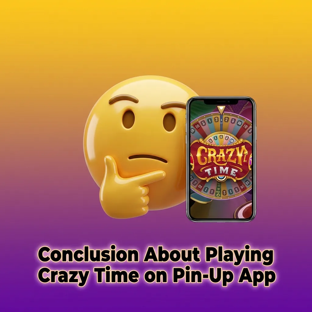 Smartphone showing Crazy Time game on Pin-Up app with 125% bonus banner and Indian rupee payment icons
