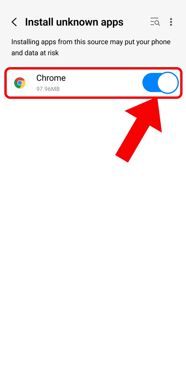 Enable installation from unknown sources in your Android settings to install the Crazy Time app.