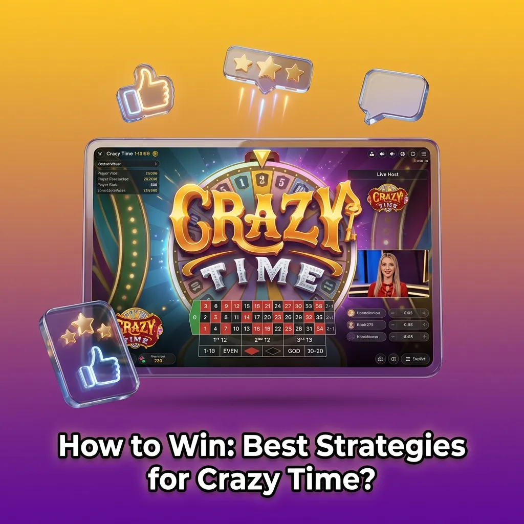 Infographic on Crazy Time strategy showing balanced bets, fixed stakes, and bankroll limits for safer play
