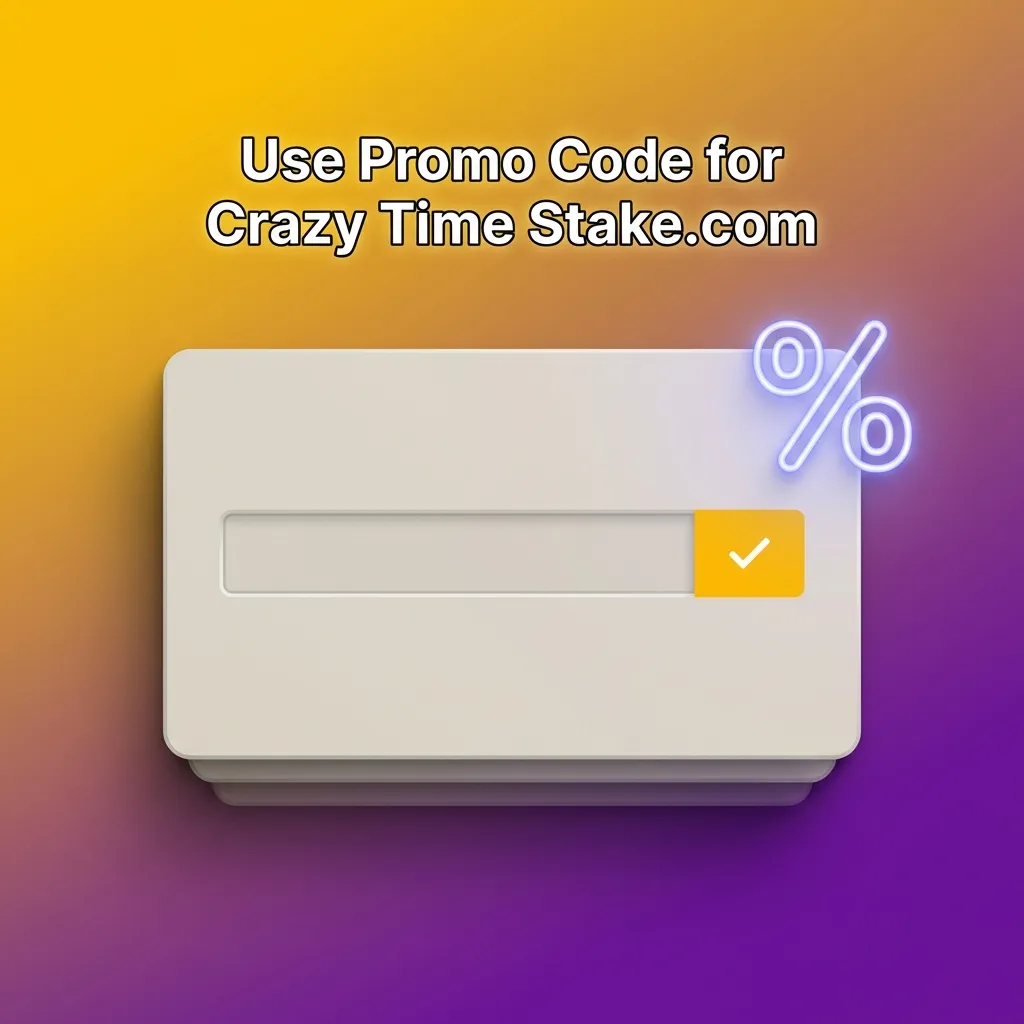 Promo code CRAZYTIMEIN highlighted on Stake.com Crazy Time signup screen with registration form visible